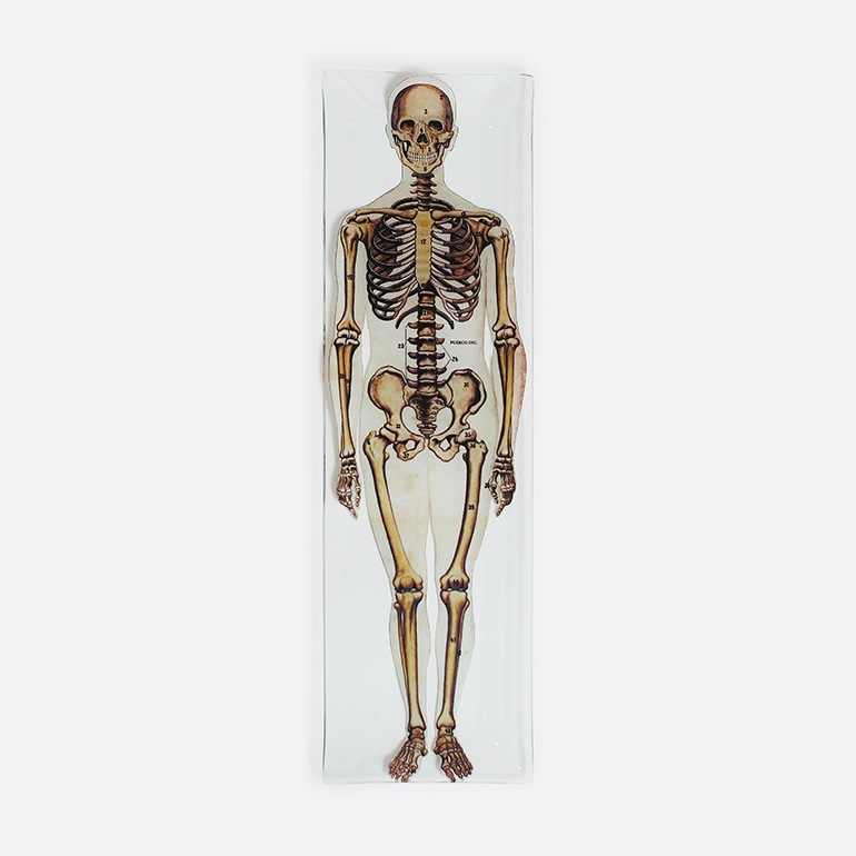 PUEBCO プエブコ｜PRINTED GLASS TRAY Skeleton