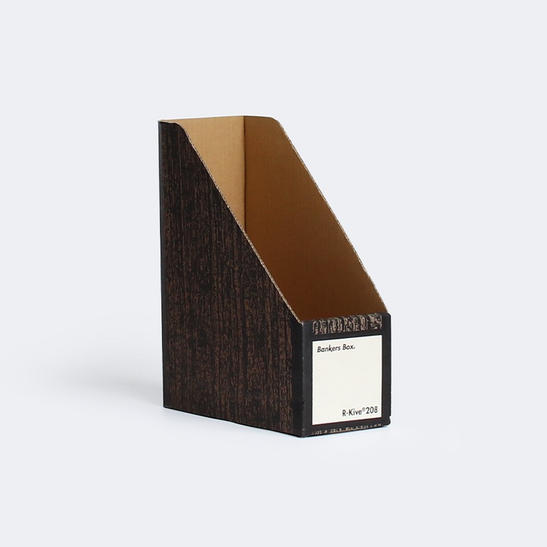 Fellowes フェローズ｜BANKERS BOX 208sマガジンファイル 3個1パック（ウッドグレイン）