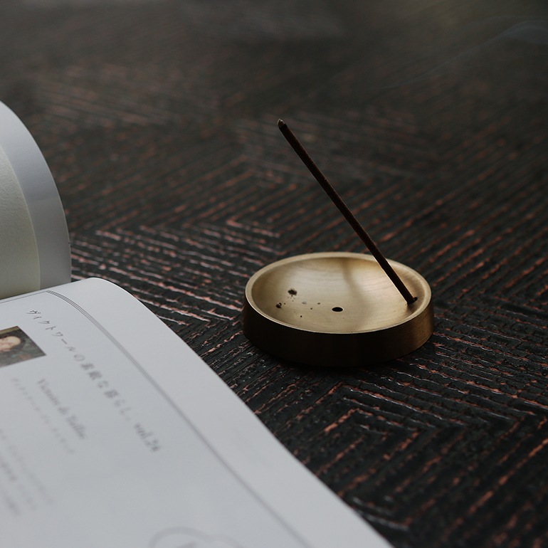 fog フォグ｜ブラスインセンスホルダー 円形