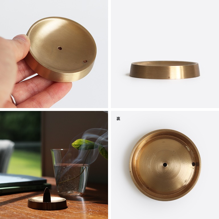 fog フォグ｜ブラスインセンスホルダー 円形