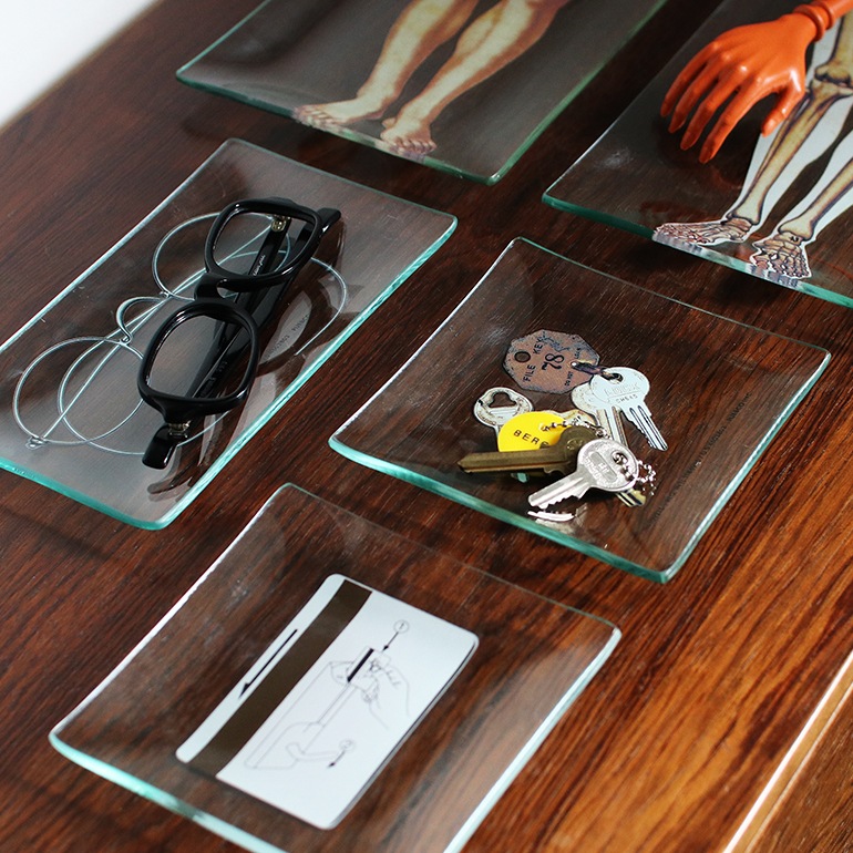 PUEBCO プエブコ｜PRINTED GLASS TRAY Glasses