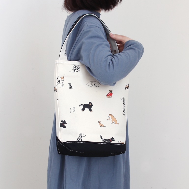 TEMBEA テンベア｜BAGUETTE TOTE SMALL　DOG-1/BLACK