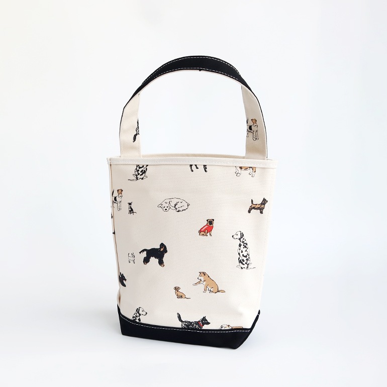 TEMBEA テンベア｜BAGUETTE TOTE SMALL　DOG-1/BLACK