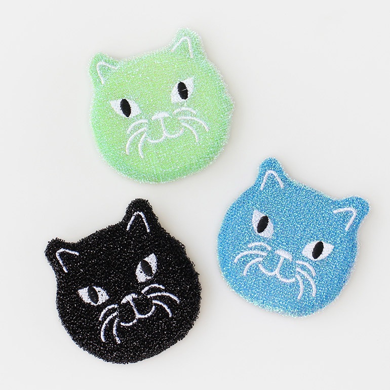 KIKKERLAND キッカーランド｜KITTY SCRUB SPONGE(3個組)