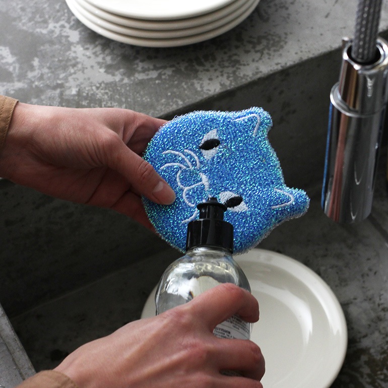KIKKERLAND キッカーランド｜KITTY SCRUB SPONGE(3個組)