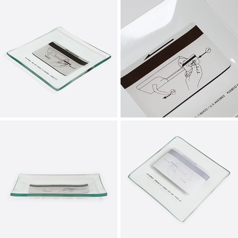 PUEBCO プエブコ｜PRINTED GLASS TRAY Card
