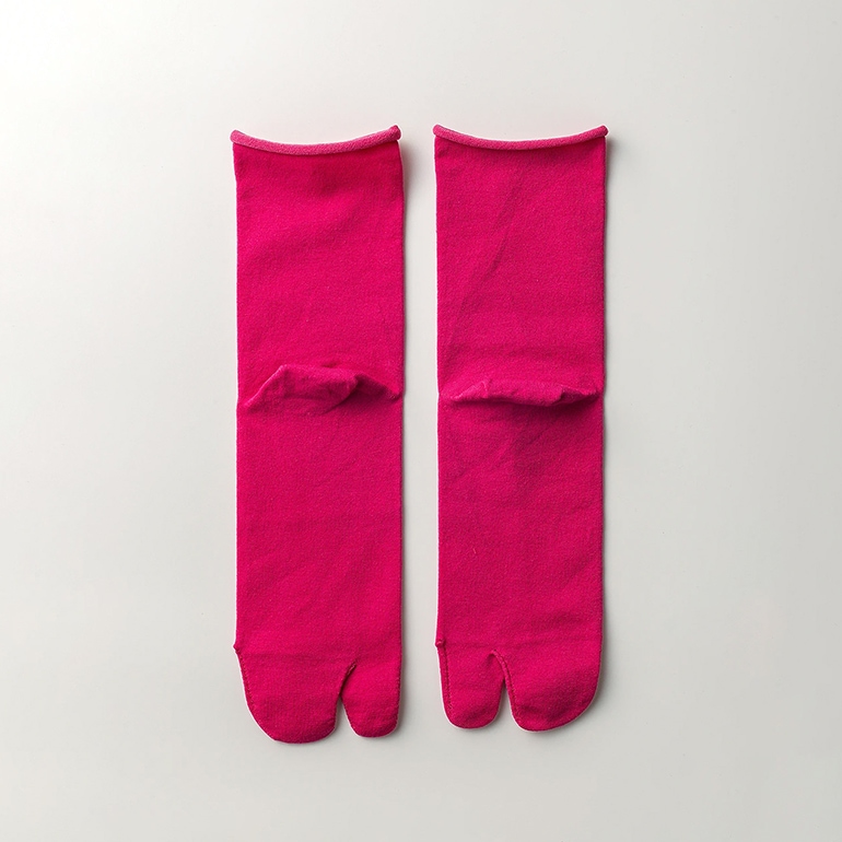 LUCKY SOCKS ラッキーソックス｜ノーゴムタビアンクルソックス　レッド