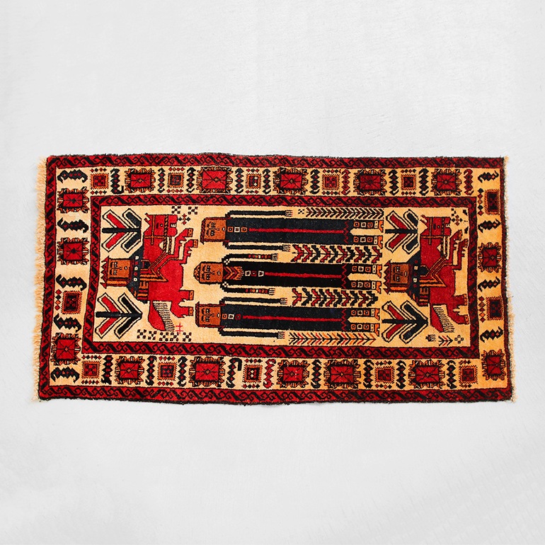 VINTAGE｜Tribal Rug （162×87）