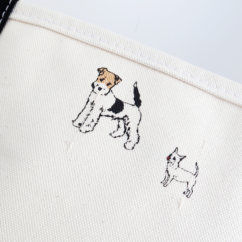 TEMBEA テンベア｜BAGUETTE TOTE　DOG-1/BLACK