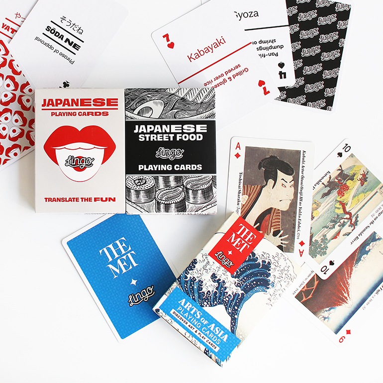【取扱い終了/セール】Lingo リンゴ｜Lingo Playing Cards　Japanese Cards/Japanese Street Food Cards/Arts of Asia トランプ