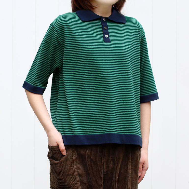 maillot マイヨ｜“mature” mature border polo【全4色】