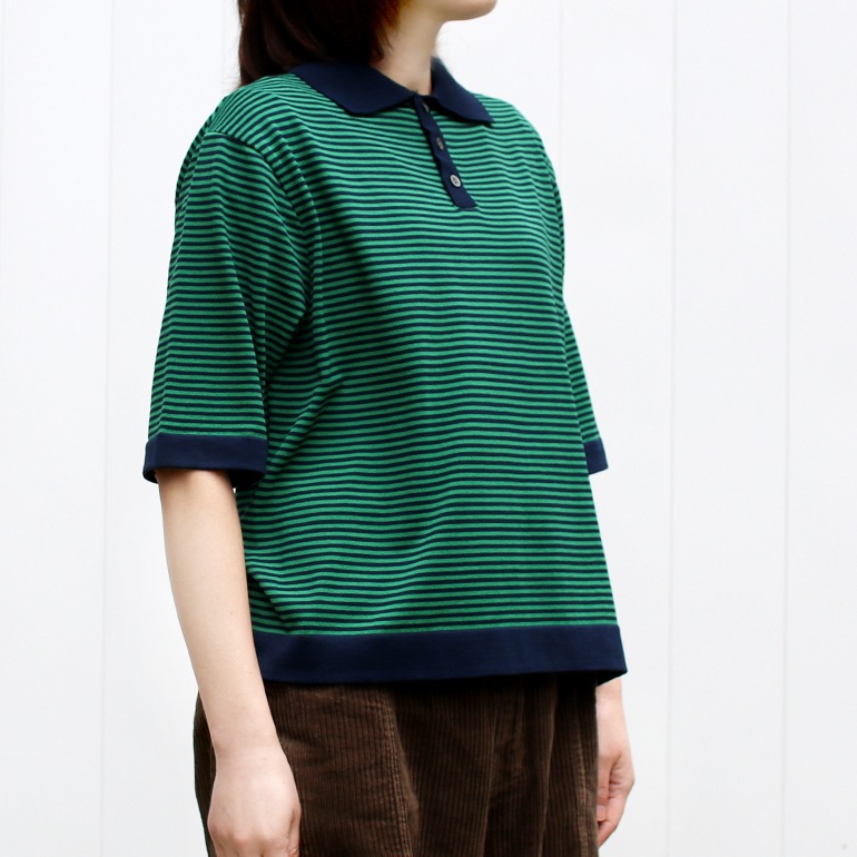 maillot マイヨ｜“mature” mature border polo【全4色】