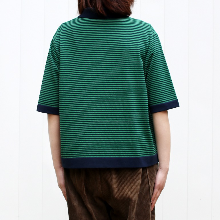 maillot マイヨ｜“mature” mature border polo【全4色】