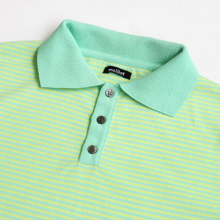 maillot マイヨ｜“mature” mature border polo【全4色】