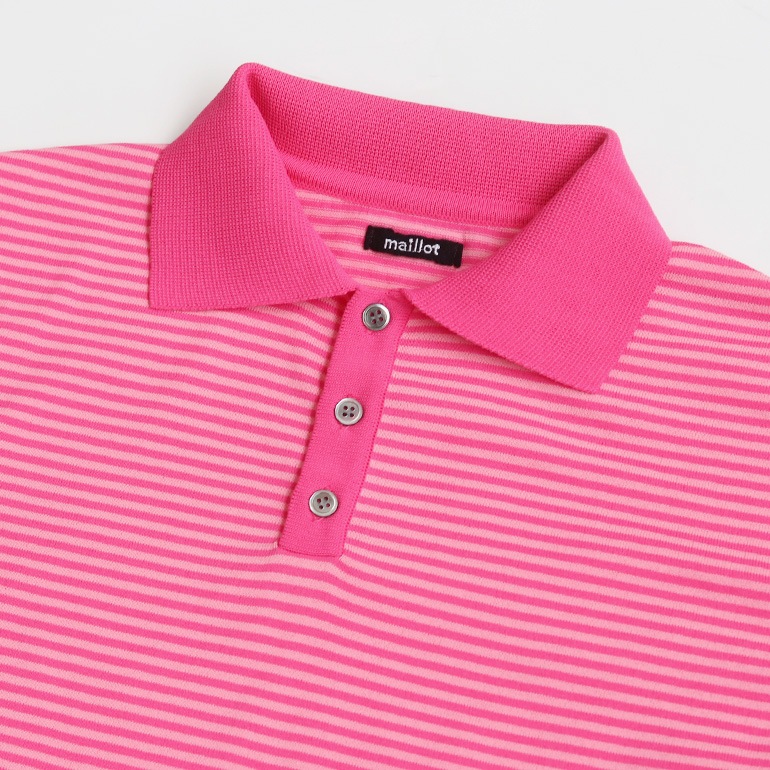 maillot マイヨ｜“mature” mature border polo【全4色】