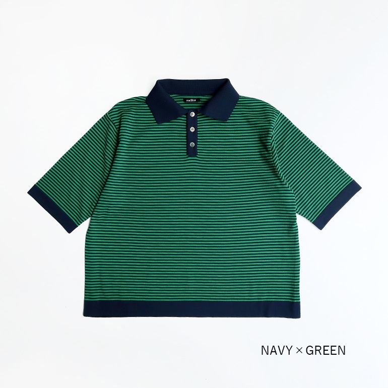 maillot マイヨ｜“mature” mature border polo【全4色】