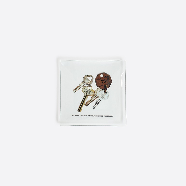 PUEBCO プエブコ｜PRINTED GLASS TRAY Key