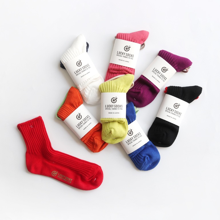 LUCKY SOCKS ラッキーソックス｜スムースアンクルソックス　ブラック