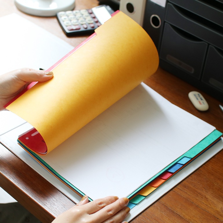 EXACOMPTA エグザコンタ｜カラーインデックス リングファイル用【12分割】