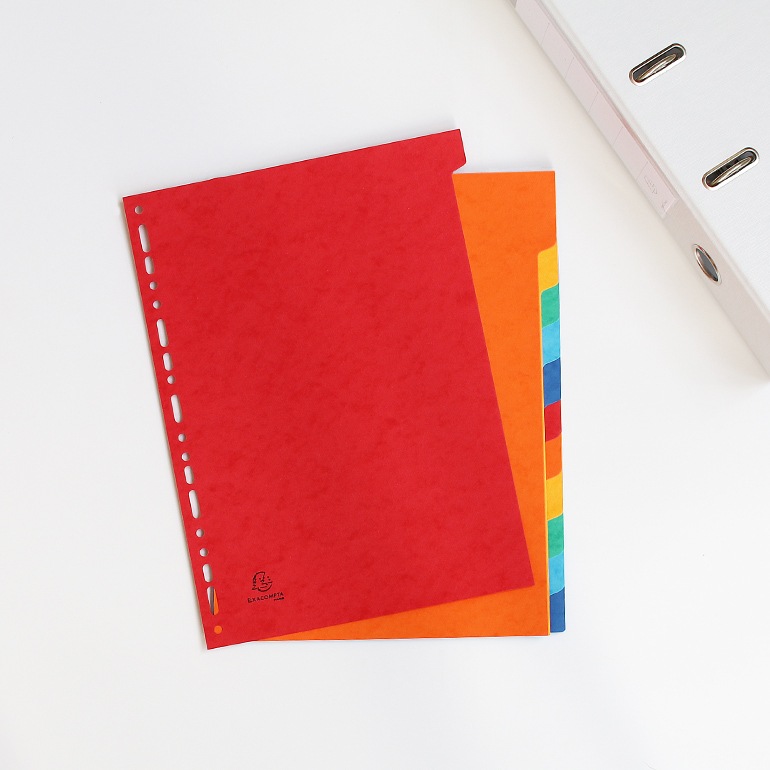 EXACOMPTA エグザコンタ｜カラーインデックス リングファイル用【12分割】