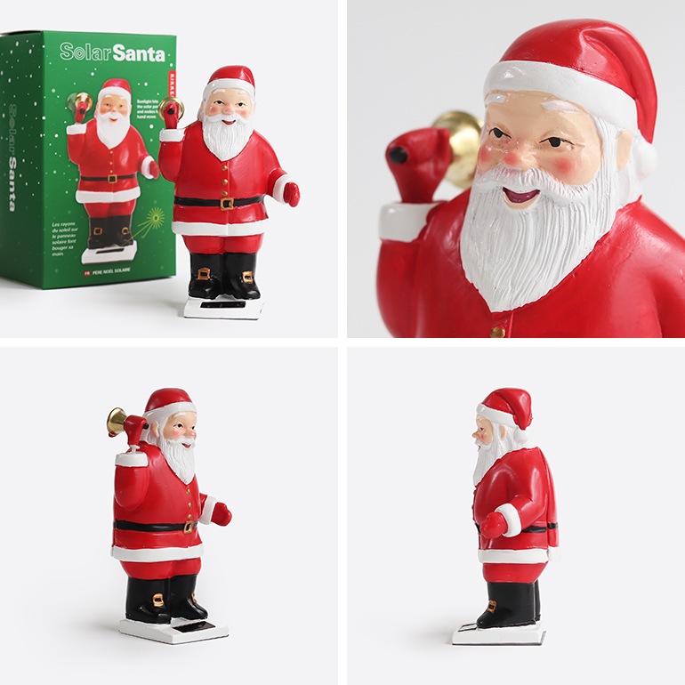 KIKKERLAND キッカーランド｜Solar Santa With Bell ソーラー サンタ