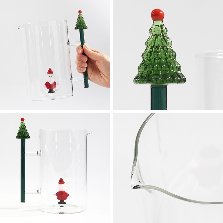 【取扱終了/在庫限り】ICHENDORF MILANO イッケンドルフ ミラノ｜CT Jug Christmastree handle&Santa