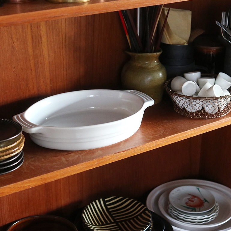 VINTAGE｜LE CREUSET オーバルベイキングディッシュ 24cm