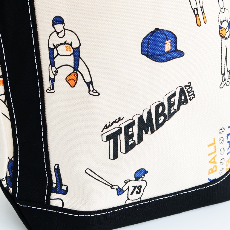 TEMBEA テンベア｜BAGUETTE TOTE SMALL BASEBALL/BLACK 通販