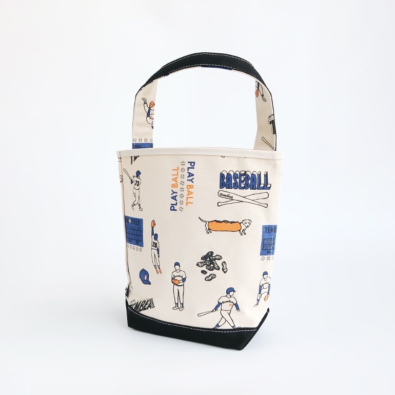 TEMBEABAGUETTE TOTE SMALL 野球柄 TEMBEABAGUETTE TOTE SMALL 野球柄