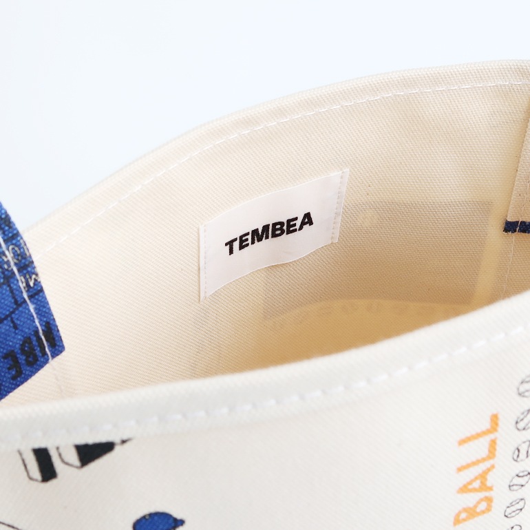 TEMBEA テンベア｜BAGUETTE TOTE SMALL　BASEBALL/BLACK