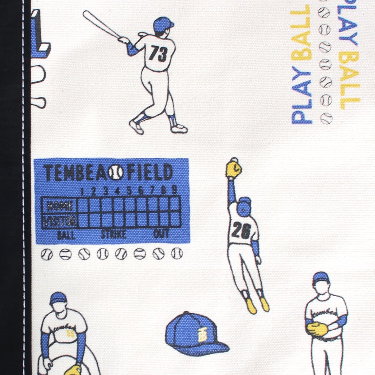 TEMBEA テンベア｜BAGUETTE TOTE SMALL　BASEBALL/BLACK