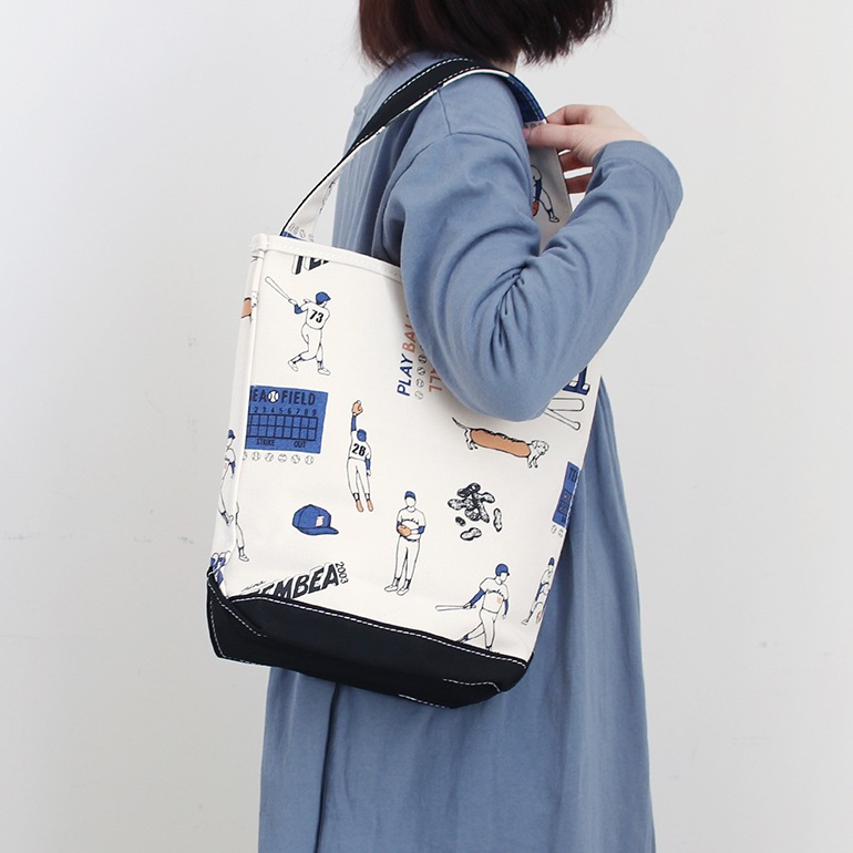TEMBEA テンベア｜BAGUETTE TOTE SMALL　BASEBALL/BLACK