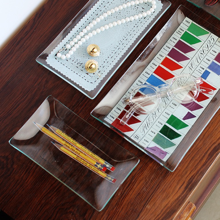 PUEBCO プエブコ｜PRINTED GLASS TRAY Pencil