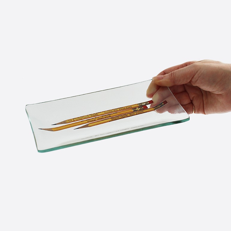PUEBCO プエブコ｜PRINTED GLASS TRAY Pencil