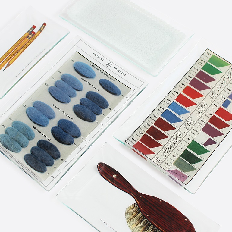 PUEBCO プエブコ｜PRINTED GLASS TRAY Pencil