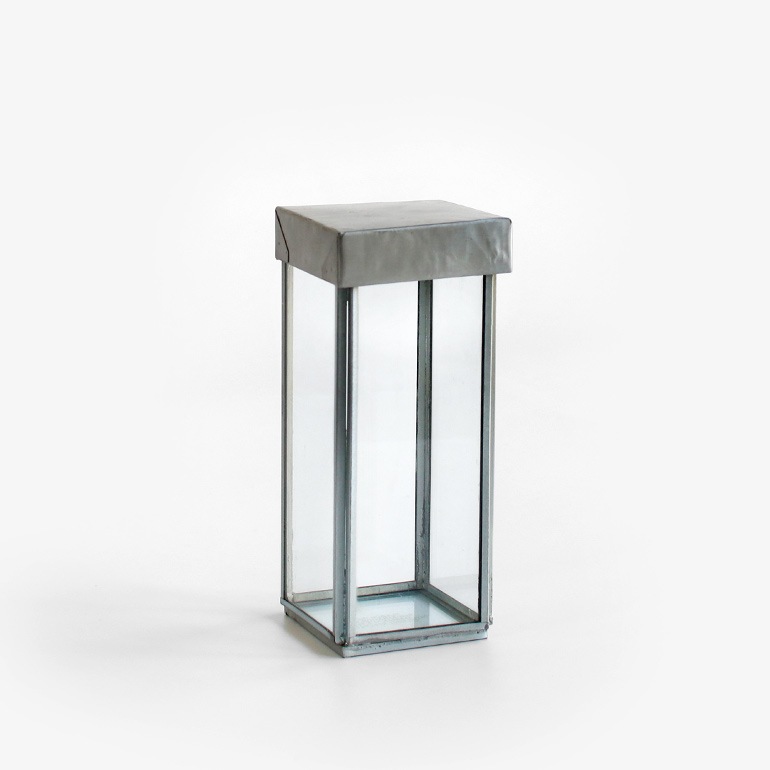 PUEBCO プエブコ｜GLASS BOX WITH RECYCLE STEEL LID【Pen Stand】