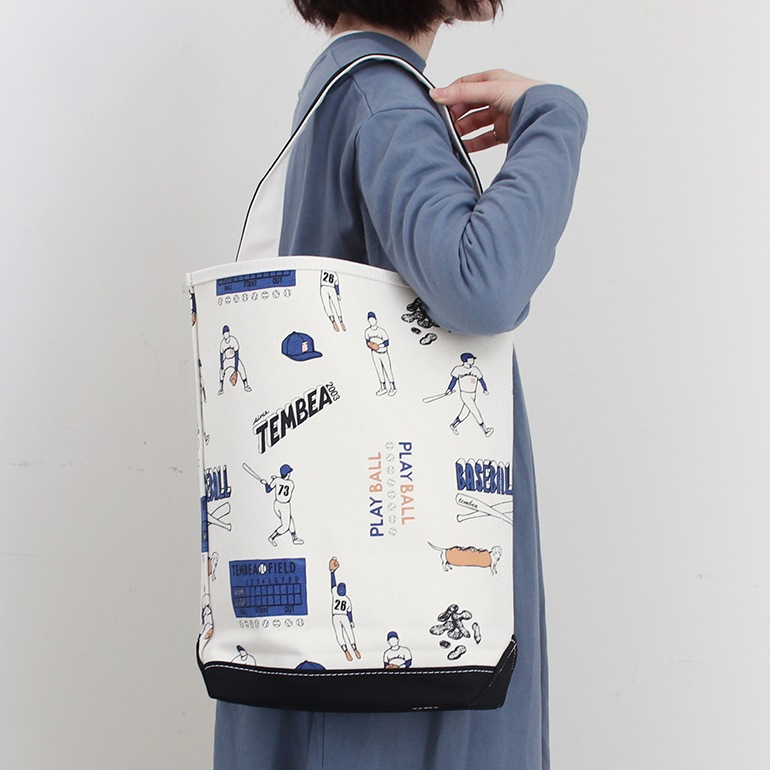 TEMBEA テンベア｜BAGUETTE TOTE MEDIUM　BASEBALL/BLACK