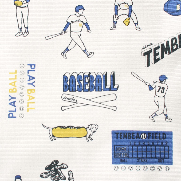 TEMBEA テンベア｜BAGUETTE TOTE MEDIUM　BASEBALL/BLACK