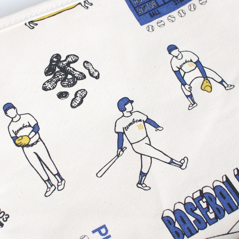 TEMBEA テンベア｜BAGUETTE TOTE MEDIUM　BASEBALL/BLACK
