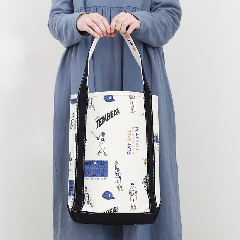 TEMBEA テンベア｜BAGUETTE TOTE MEDIUM　BASEBALL/BLACK