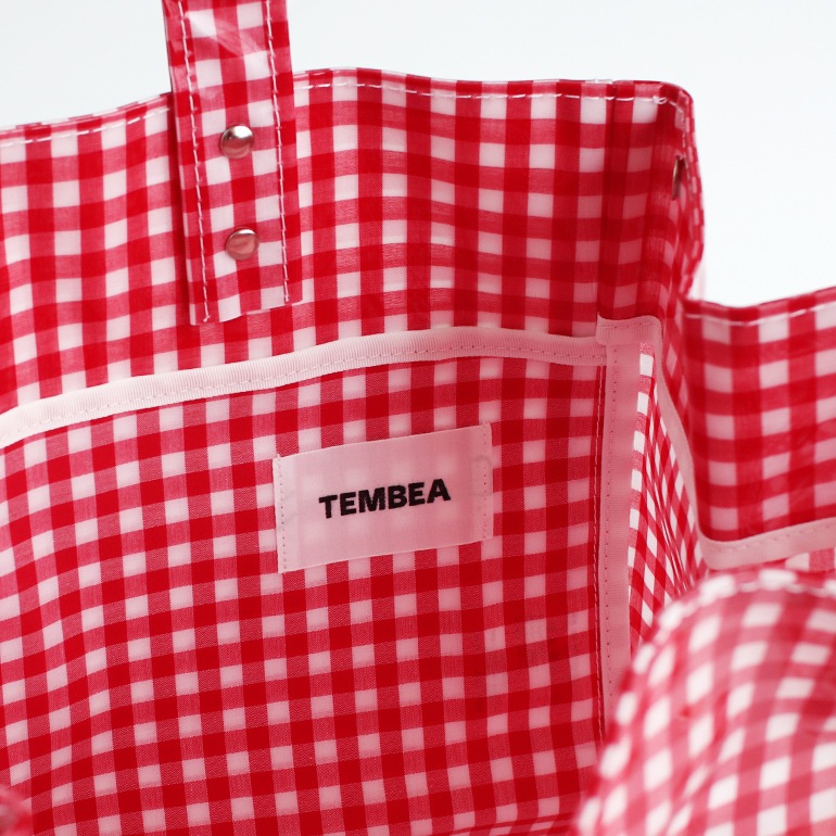 TEMBEA テンベア｜CARRY TOTE　GINGHAM RED