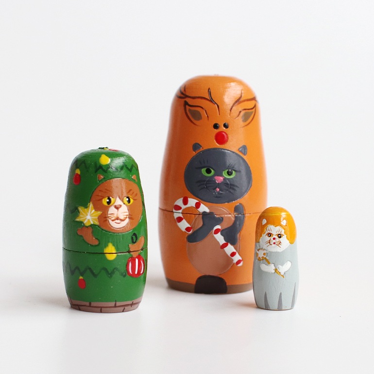 マトリョーシカ ねこのクリスマス