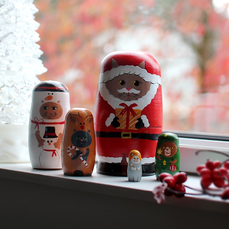 マトリョーシカ ねこのクリスマス