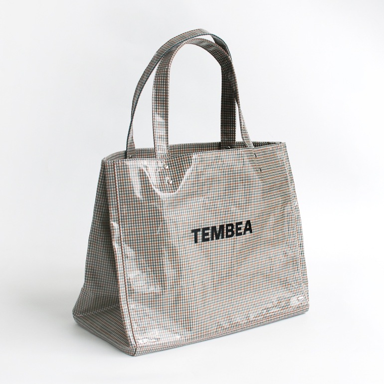 TEMBEA テンベア｜CARRY TOTE CHECK BEIGE/BLUE 通販｜DUPON35