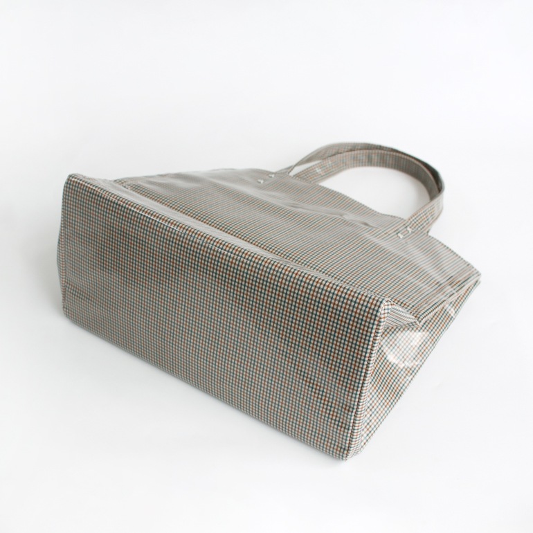 TEMBEA テンベア｜CARRY TOTE　CHECK BEIGE/BLUE