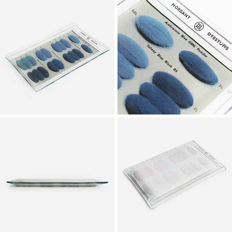 PUEBCO プエブコ｜PRINTED GLASS TRAY Dye Color Sample