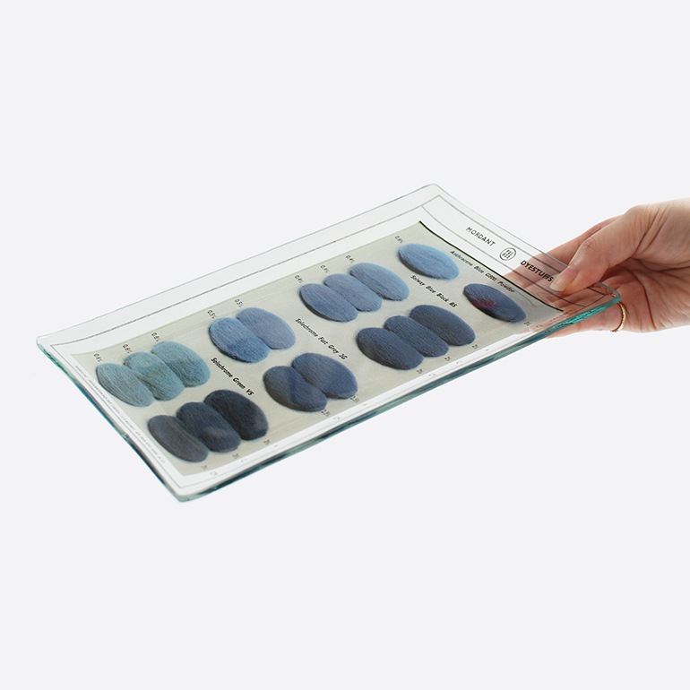 PUEBCO プエブコ｜PRINTED GLASS TRAY Dye Color Sample