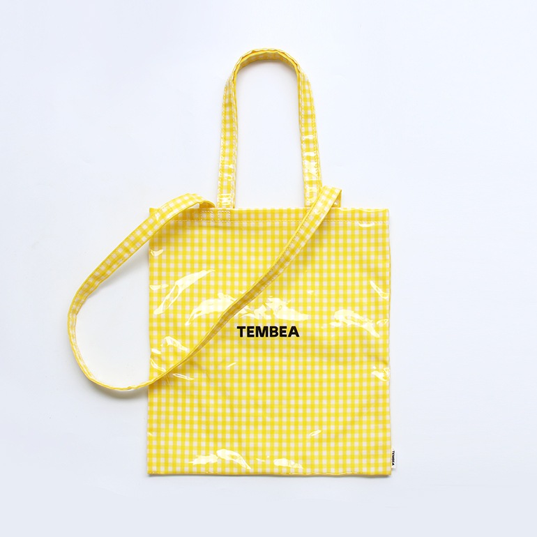 TEMBEA テンベア｜3HANDLE TOTE　GINGHAM YELLOW