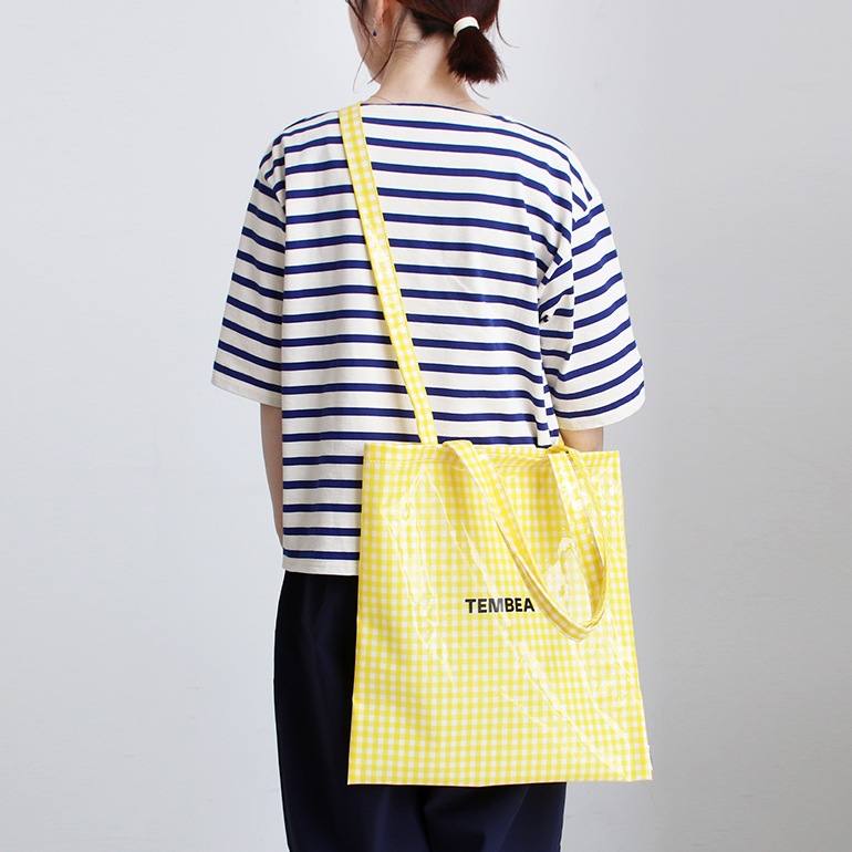 TEMBEA テンベア｜3HANDLE TOTE　GINGHAM YELLOW