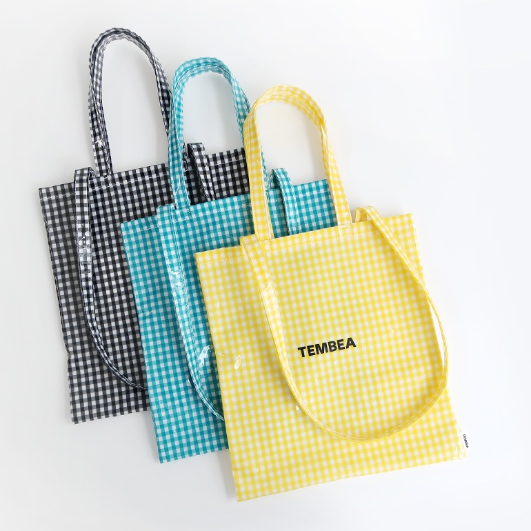 TEMBEA テンベア｜3HANDLE TOTE　GINGHAM YELLOW